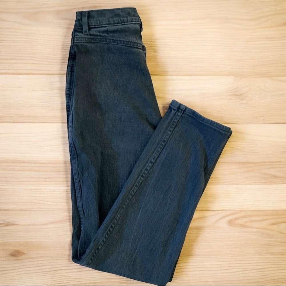 Vintage Jordache Washed Out Black Jeans Bare Back